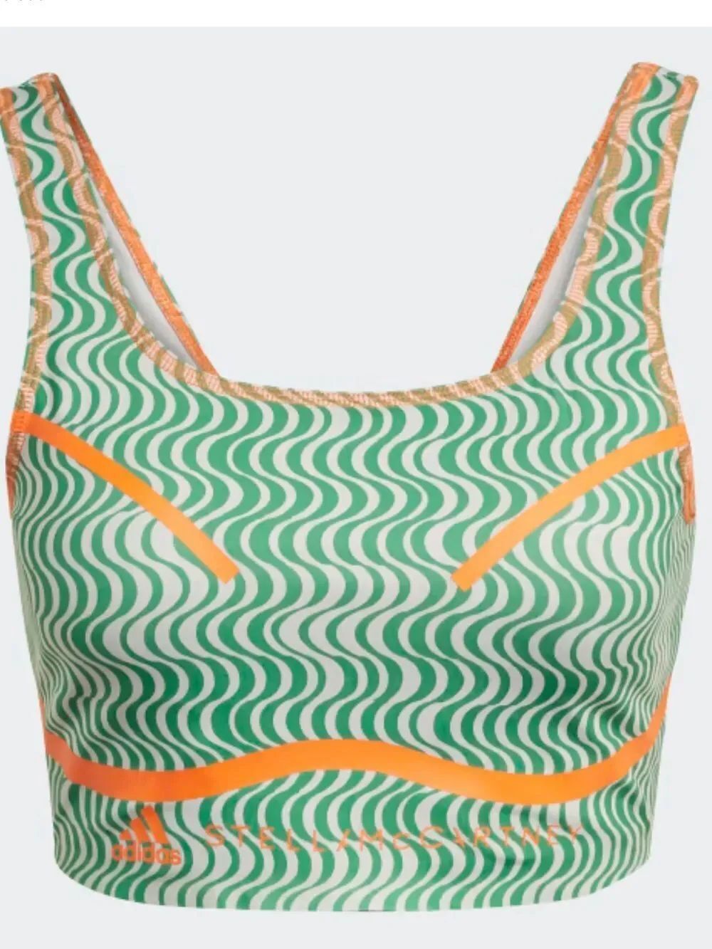ADIDAS BY STELLA MCCARTNEY TRUEPURPOSE PRINT CROP TOP, Size 1X, NWOT display top